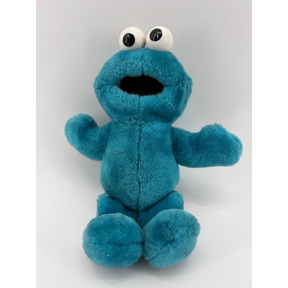 Tyco Cookie Monster Plush Toy Kids OS Blue 1996 Vintage Sesame Street 71015